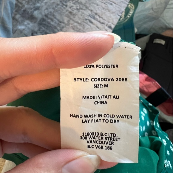 Little mountain Green summer dress. Size M (fits Small) - Picture 5 of 6